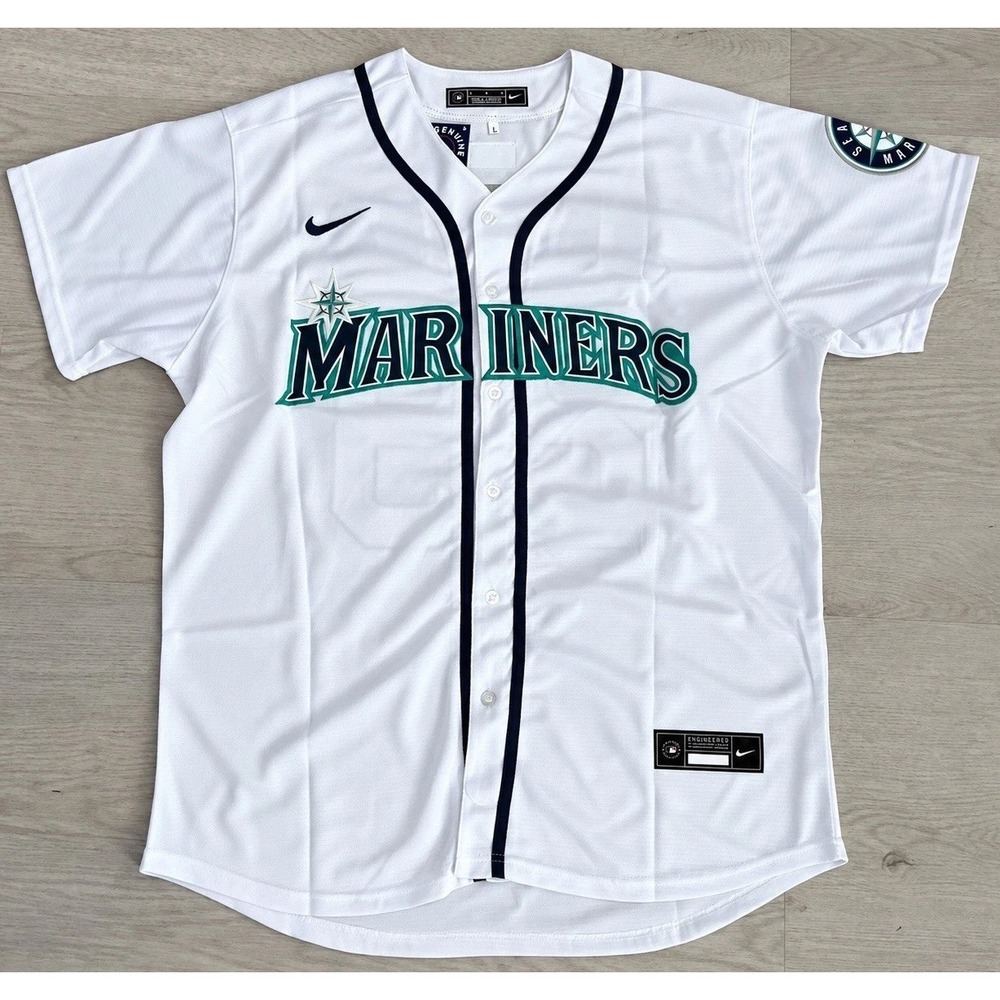 Seattle Mariners MLB Cal Raleigh #29 Men's Player Jersey White size L